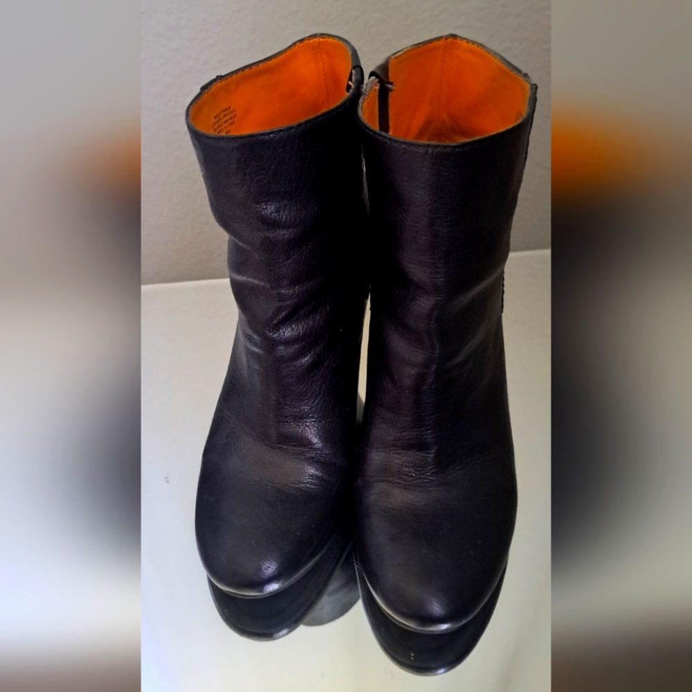 Nine west Women's black heeled boots size 7